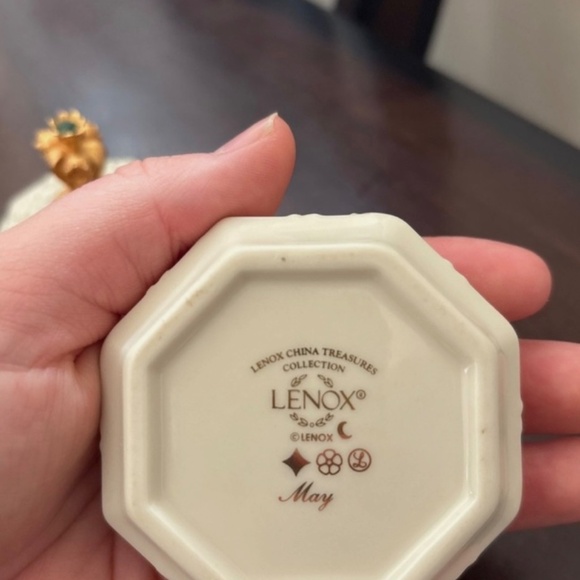 Lenox treasures collection may birthstone trinket dish - Picture 4 of 4